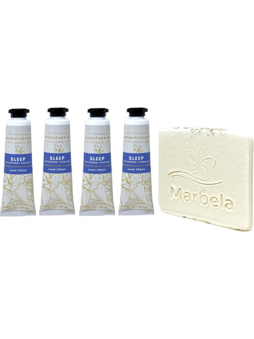 Aromatherapy Sleep Hand Cream Bundle - Lavender & Vanilla + Oats Soap Sample